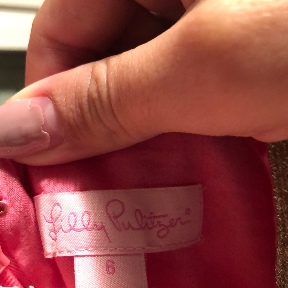 Lilly Pulitzer Pink Shift Dress - size 6 - Picture 6 of 6